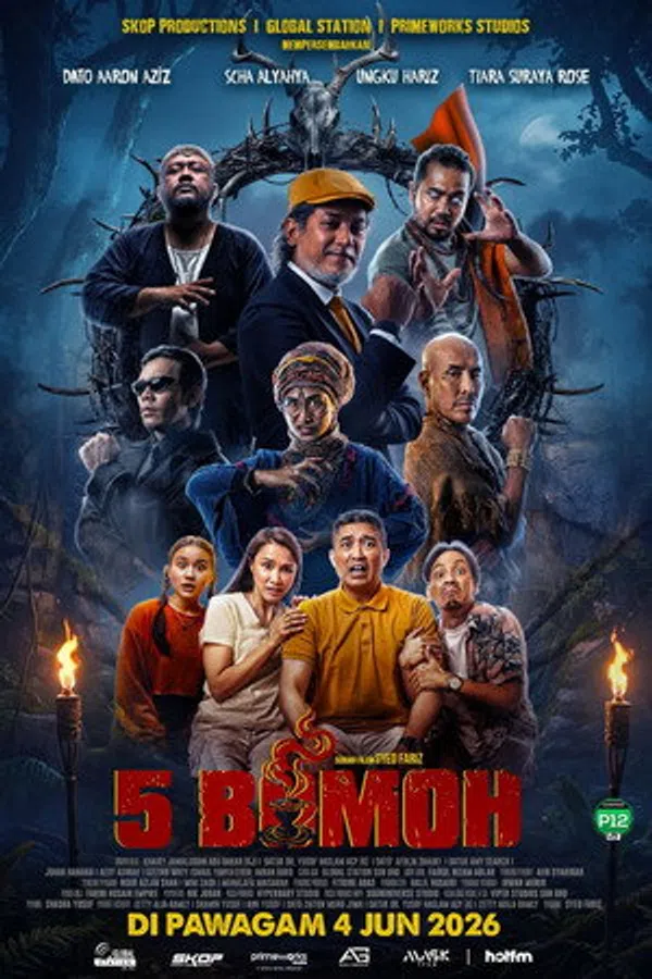 Poster phim 5 thầy pháp trên SubNhanh