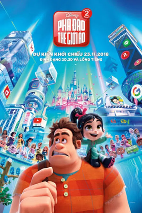 Poster phim Ralph Đập Phá: Phá Đảo Thế Giới Ảo trên SubNhanh